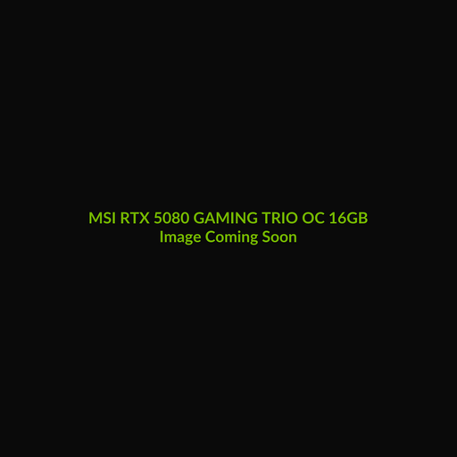 MSI GeForce RTX 5080 GAMING TRIO OC 16GB - Image Coming Soon