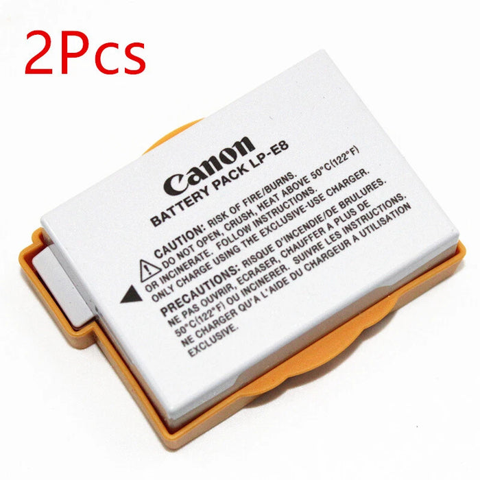 2-Pack Original Canon LP-E8 Battery for Rebel T2i/T3i/T4i/T5i