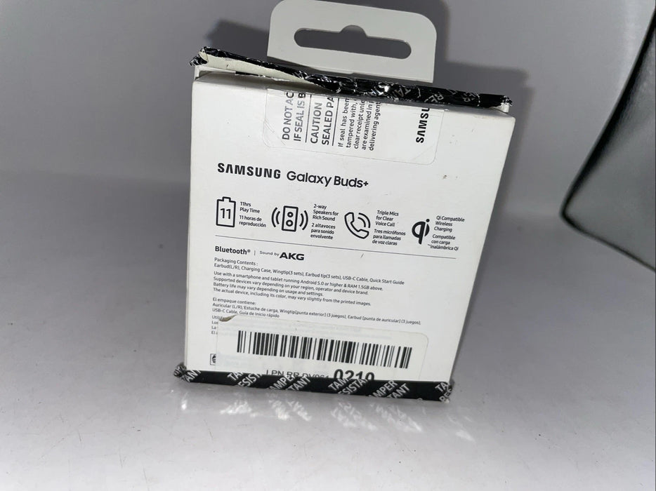 🎧 Samsung Galaxy Buds+ Plus – True Wireless Earbuds (White, SM-R175)