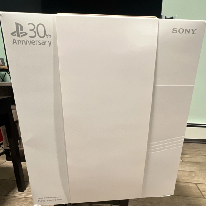 PlayStation 5 Pro 30th Anniversary Limited Edition console with retro 1994-inspired design