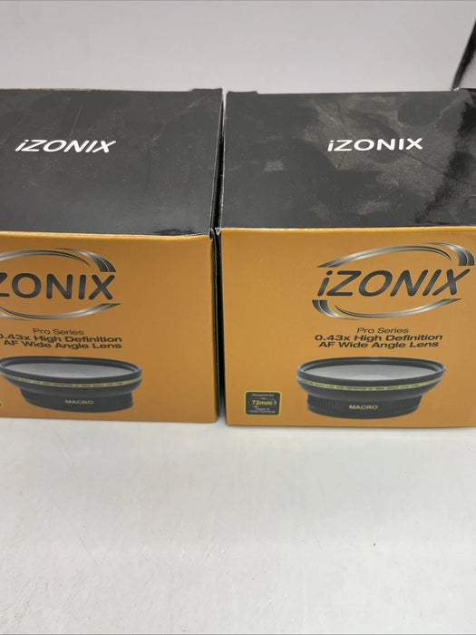 🌟 2× iZONIX Pro Series 0.43x HD AF Wide Angle Lens – 67mm Bundle