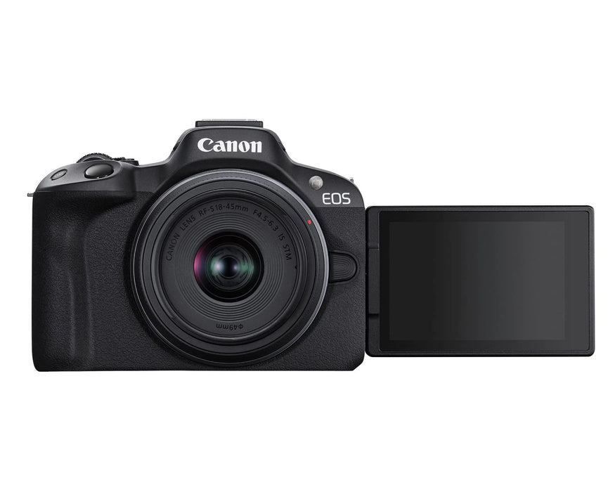 Canon EOS R50 Camera with Dual Lenses and 64GB Card