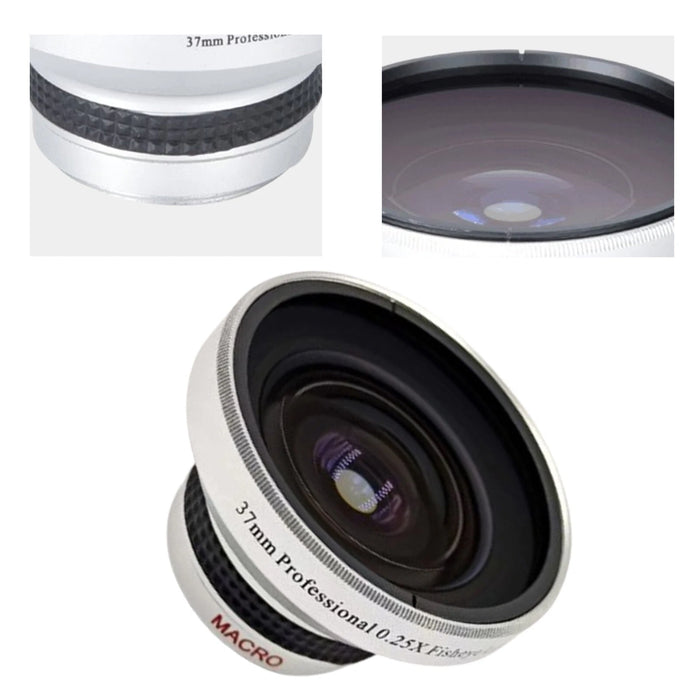 Silver 37mm 0.25x Super Fisheye Lens for US DSLR Cameras