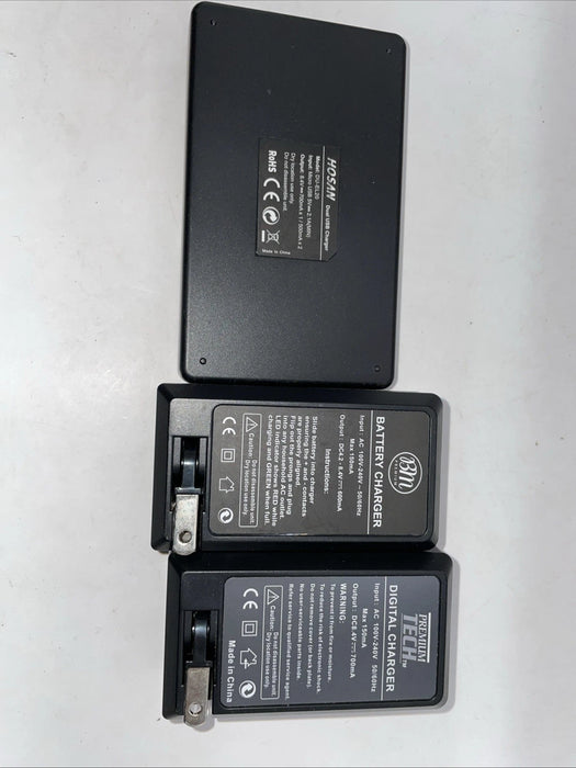 🔋 BM Premium + PremiumTech + HOSAN (Dual) EN-EL20/22/24 Charger Bundle