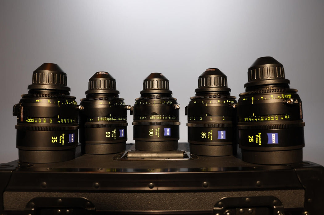Zeiss Supreme 5‑Lens Set with Custom Case – Premium Manual Prime Lenses