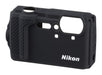 Nikon Silicon Camera Case CF-CP3 for COOLPIX W300 Black Orange