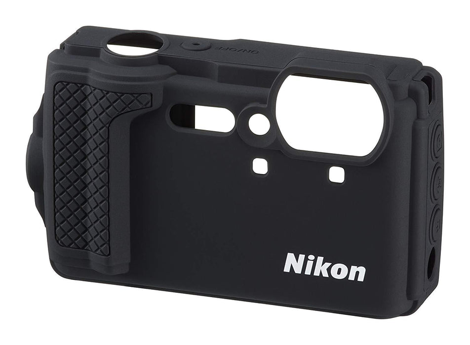 Nikon Silicon Camera Case CF-CP3 for COOLPIX W300 Black Orange