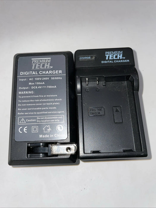 🔌 2× Premium Tech EN-EL14 Digital Travel Chargers – Fast, Compact & Reliable Power Solution