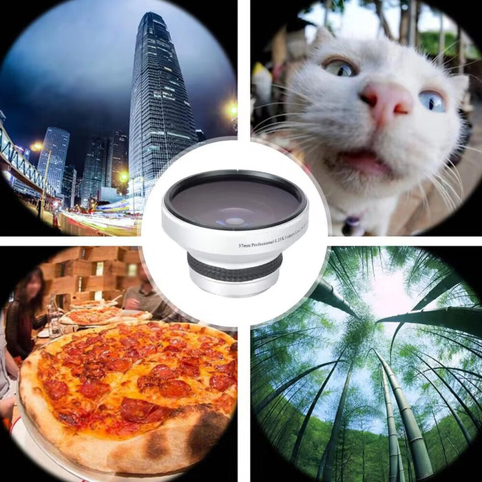 Silver 37mm 0.25x Super Fisheye Lens for US DSLR Cameras