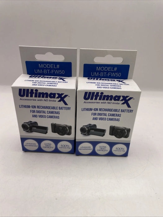 ⚡ 2× NP-FW50 High-Capacity Rechargeable Battery Pack for Sony Alpha Series