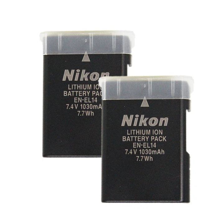 Original Nikon EN-EL14 Battery Pack – 2 High-Capacity Cells