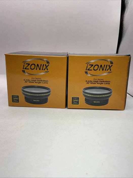 🌟 2× iZONIX Pro Series 0.43x HD AF Wide Angle Lens – 67mm Bundle