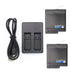 2-Pack Original GoPro HERO5 Battery and Charger – Silver