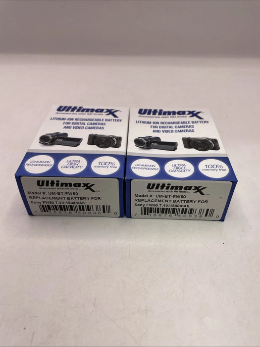 ⚡ 2× NP-FW50 High-Capacity Rechargeable Battery Pack for Sony Alpha Series