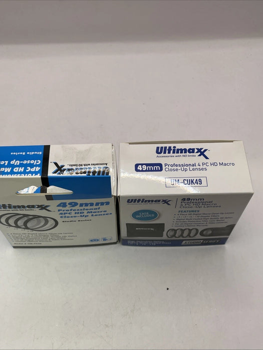 🔍 Ultimaxx 49mm Pro 4 PC HD Macro Close-Up Lens Bundle – Capture Every Detail Like a Pro!