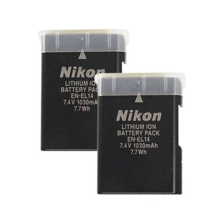 Original Nikon EN-EL14 Battery Pack – 2 High-Capacity Cells