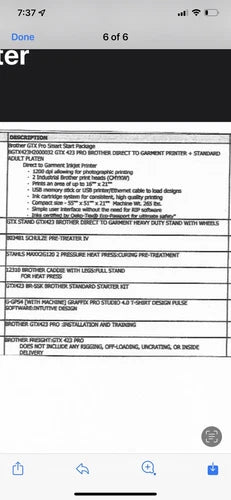 Brother GTX 423 Pro Direct-to-Garment DTG Printer High‑Resolution Industrial‑Grade