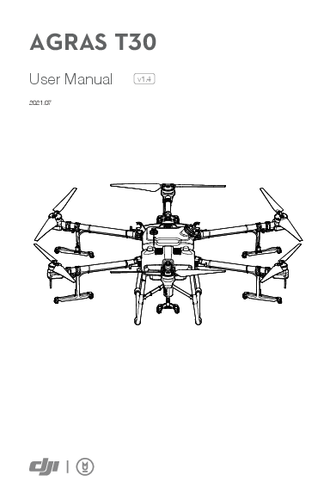 DJI Agras T30 Drone 20min Flight