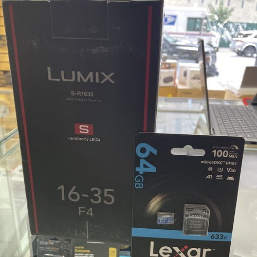 Panasonic 16-35mm f/4 Zoom Lens with 64GB Lexar SD Card