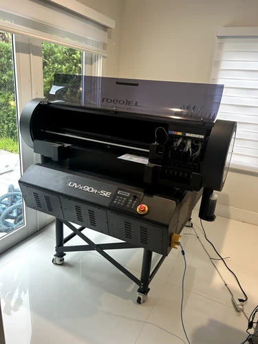 LogoJET UVx90R SE UV Printer, Rotary Vacuum Bed, 10-Hour Use