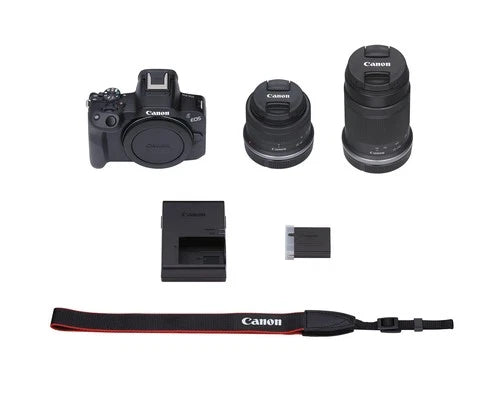 Canon EOS R50 Camera with Dual Lenses and 64GB Card