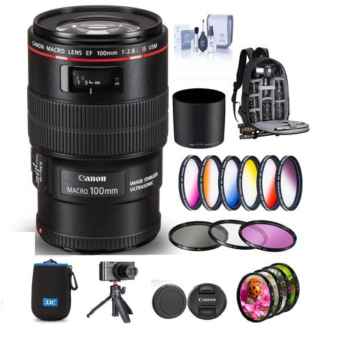 Canon EF 100mm f/2.8L Macro IS USM Lens Kit Tripod