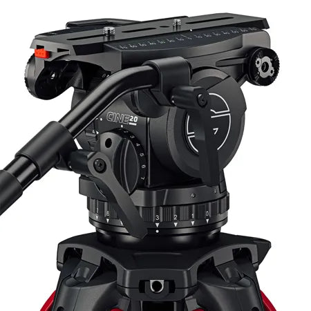 Sachtler Cine 20 Fluid Head with ENG 2 CF Tripod and Mid-Level Spreader