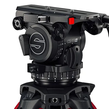 Sachtler Cine 20 Fluid Head with ENG 2 CF Tripod and Mid-Level Spreader