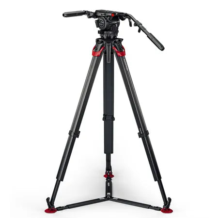 Sachtler Cine 20 Fluid Head with ENG 2 CF Tripod and Mid-Level Spreader