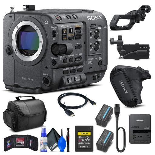 Sony FX6 Full-Frame Cinema Camera (Body Only) ILME-FX6V 80GB Cfexpress - Bundle (view 1)