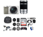 Sony a6100 Mirrorless Camera with 16-50mm and 55-210mm Lenses - White + More — view 1