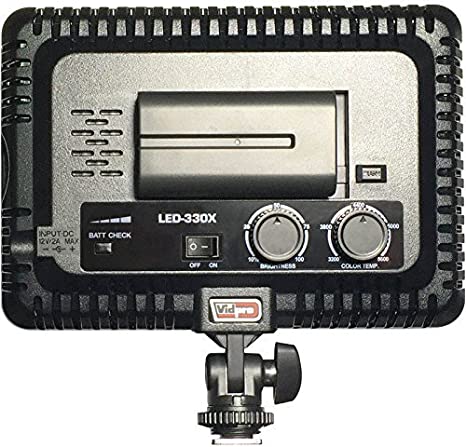 Vidpro LED-330X Variable-Color On-Camera LED Video Lighting Kit - NJ Accessory/Buy Direct & Save