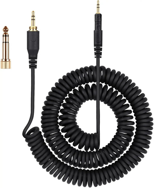 weishan Coiled Audio Cable Compatible with ATH-M50X, ATH-M40X, ATH-M70X Gaming Headphones, 2.5mm to 3.5mm Extension Aux Cord Wire 5ft to 16ft