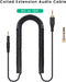weishan Coiled Audio Cable Compatible with ATH-M50X, ATH-M40X, ATH-M70X Gaming Headphones, 2.5mm to 3.5mm Extension Aux Cord Wire 5ft to 16ft