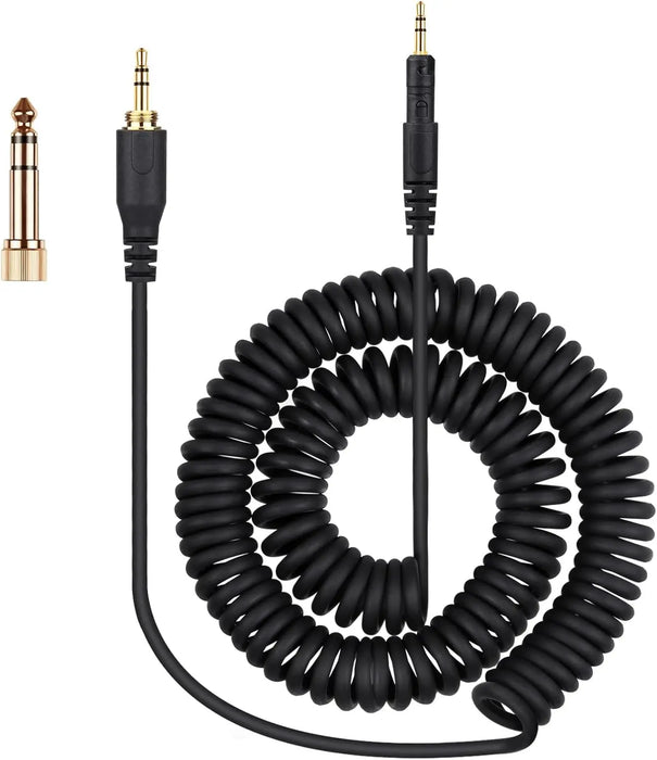 weishan Coiled Audio Cable Compatible with ATH-M50X, ATH-M40X, ATH-M70X Gaming Headphones, 2.5mm to 3.5mm Extension Aux Cord Wire 5ft to 16ft