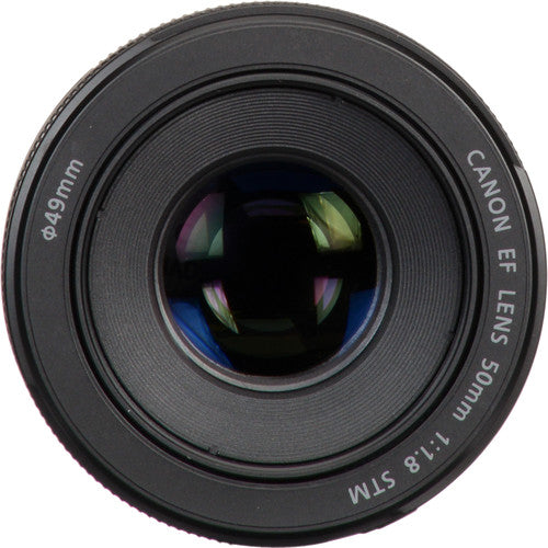 Canon EF 50mm f/1.8 STM Lens with UV, CPL, FLD + Close up kit + Tulip Hood + Collapsible Hood+ Lens Pen & Blower + Lens Cap + Starter kit