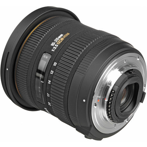 Sigma 10-20mm f/3.5 EX DC HSM Autofocus Zoom Lens For Canon with Wrist Strap Cap Keeper Deluxe Lens Cleaning Kit