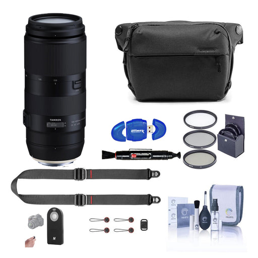 Tamron 100-400mm f/4.5-6.3 Di VC USD Lens for Canon EF With Bag & UV Filter