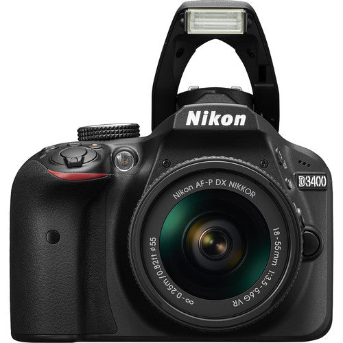 Nikon D3400/D3500 DSLR Camera with 18-55mm & 70-300mm Lenses|32GB MC|Nikon Bag|Wide Angle Lens|2x Telephoto Lens|Flash|Remote|Tripod|Filters