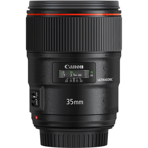 Canon EF 35mm f/1.4L II USM Lens With 256GB & Slave Flash