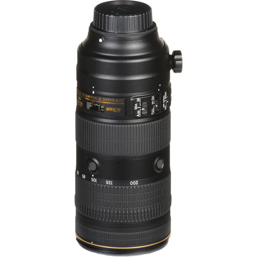 Nikon AF-S NIKKOR 70-200mm f/2.8E FL ED VR Lens USA with 77MM (CPL, UV, FLD) Filter Kit Package