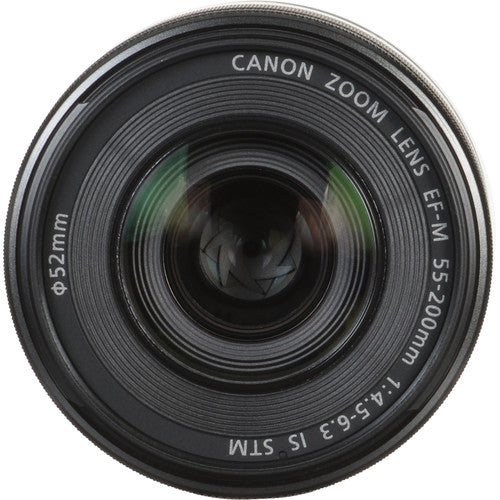 Canon EF-M 55-200mm f/4.5-6.3 is STM Lens Tripod Deluxe Bundle