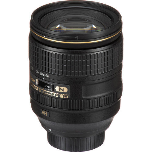 Nikon AF-S NIKKOR 24-120mm f/4G ED VR Zoom Lens with Universal Flash | Flash Diffuser | 77MM Filter Kit | 77 Close-Up Filter Bundle