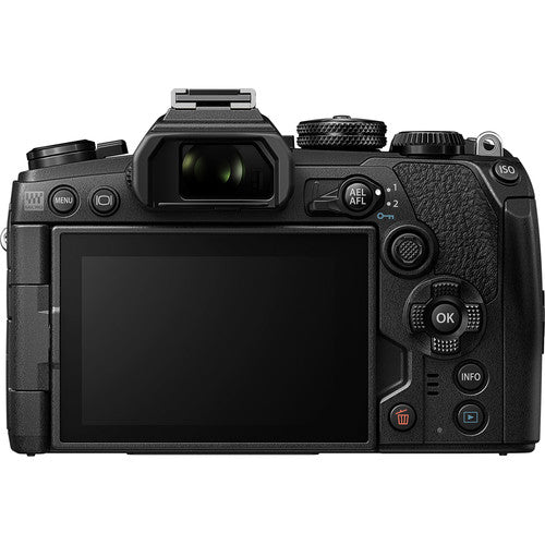 Olympus OM-D E-M1 Mark III Mirrorless Digital Camera (Body Only) with LED Light | Sandisk 128GB | Lens Adapter & More Deluxe Bundle