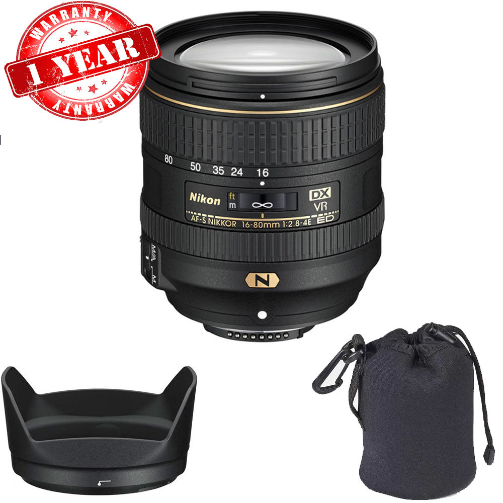 Nikon AF-S DX NIKKOR 16-80mm f/2.8-4E ED VR Lens — BuyDirect & Save
