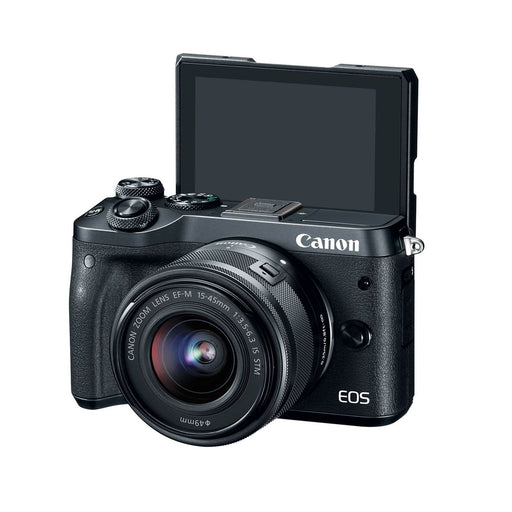 Canon EOS M6 Mirrorless Digital Camera with 15-45mm Lens With Pro Case Protection bundle