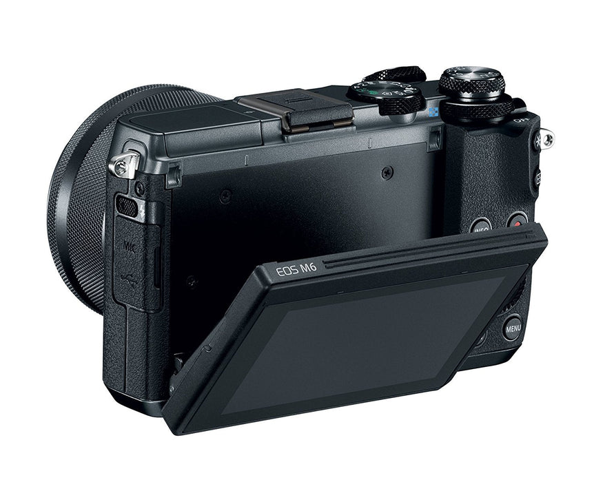 Canon EOS M6 Mirrorless Digital Camera with 15-45mm Lens