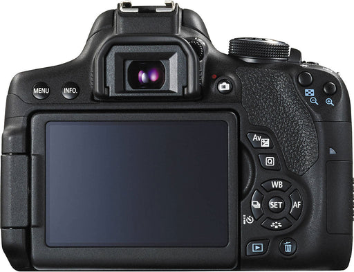 Canon EOS Rebel T6i/800D DSLR Camera with 18-55mm | 2x Sandisk 32GB Memory Cards | Backpack | Flash | Tripod & More Bundle