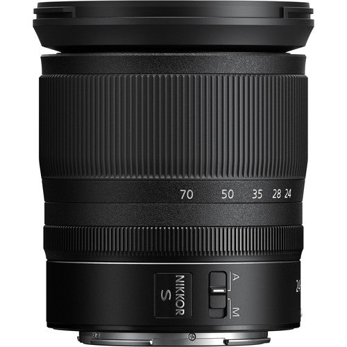 Nikon NIKKOR Z 24-70mm f/4 S Lens with 72MM Filter Kit &amp; Close-Up Filters | DSLR BackPack | Rain Protection