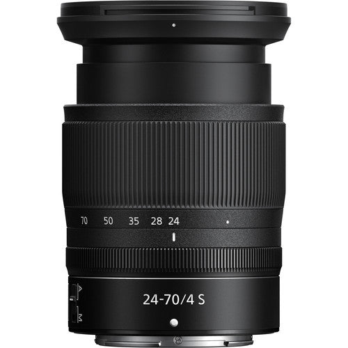 Nikon NIKKOR Z 24-70mm f/4 S Lens with 72MM Filter Kit &amp; Close-Up Filters | DSLR BackPack | Rain Protection